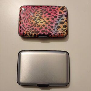 HARD COVER CASES FOR YOUR CREDIT CARDS, ID, BUSINESS CARDS ETC. -SET OF 2- LIKE